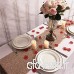Yzeo Sequins 33 x 274 3 cm chemin de table  fête de mariage chez les événements Décoration à paillettes chemin de table  Autre  Or rose  13"*108" - B071VCYL5F
